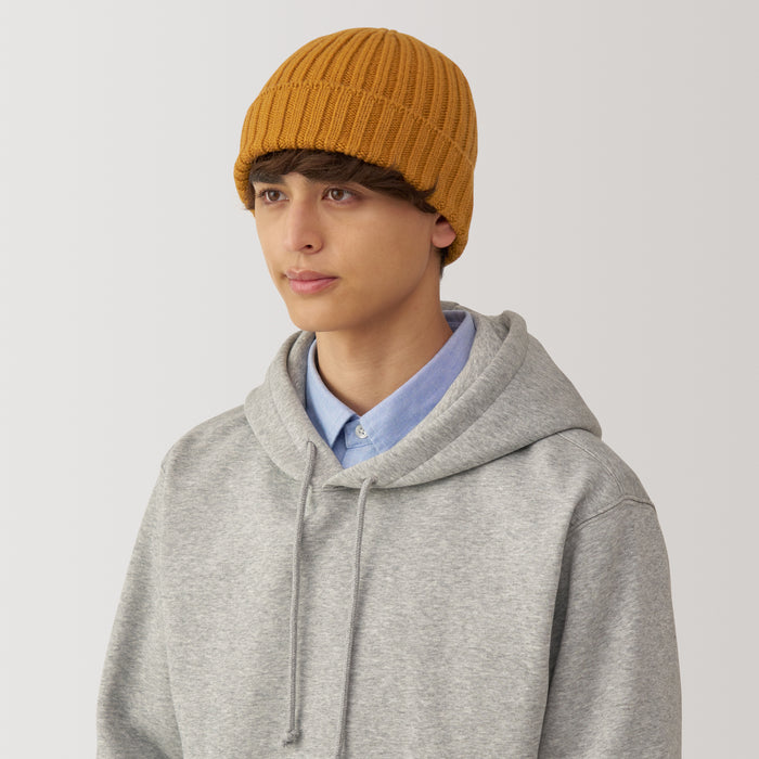 Gorro Muji Wool Ribbed Hombre Marrones | YU6J4V94Z