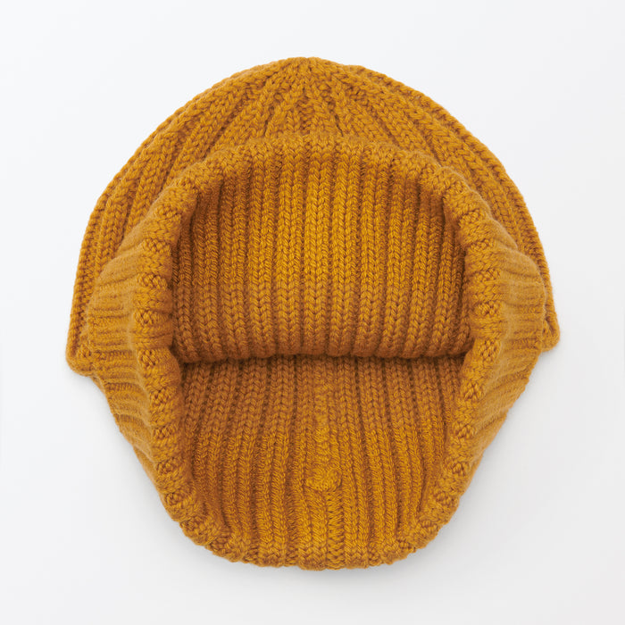 Gorro Muji Wool Ribbed Hombre Marrones | YU6J4V94Z