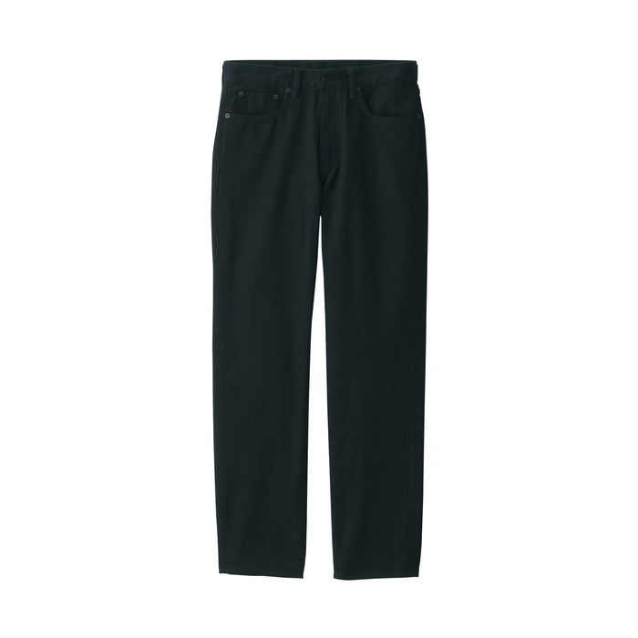 Jeans Muji Denim Regular Fit Hombre Negras | VZ5U0M85N