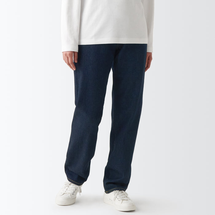 Jeans Muji Denim Regular Mujer Azul Marino | DN5W8T74S