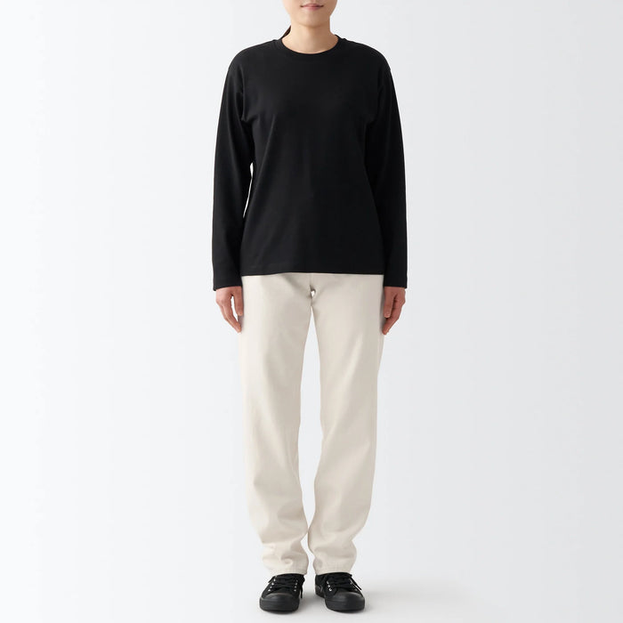 Jeans Muji Denim Regular Mujer Blancas | LG5X5R65E