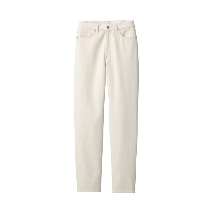 Jeans Muji Denim Regular Mujer Blancas | LB3I7J72O