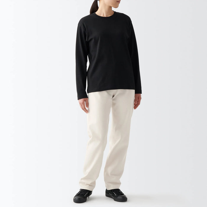 Jeans Muji Denim Regular Mujer Blancas | LB3I7J72O