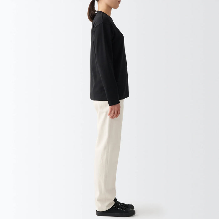 Jeans Muji Denim Regular Mujer Blancas | LB3I7J72O
