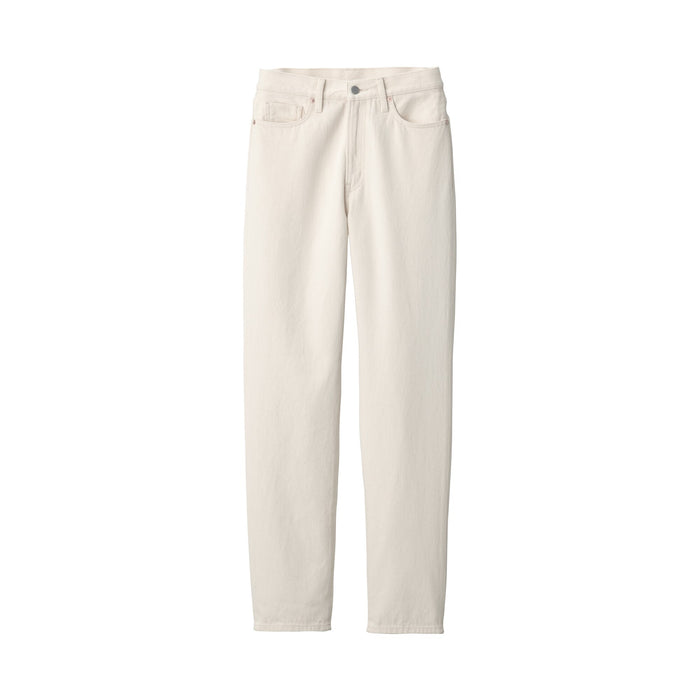 Jeans Muji Denim Regular Mujer Blancas | UY8Q9Y02U