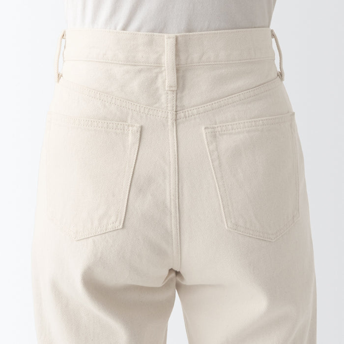 Jeans Muji Denim Regular Mujer Blancas | UY8Q9Y02U