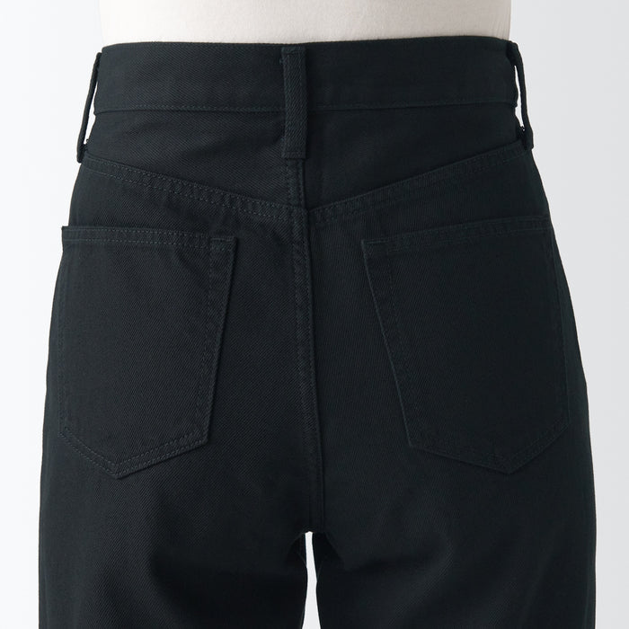 Jeans Muji Denim Regular Mujer Negras | HV7Z8H74I