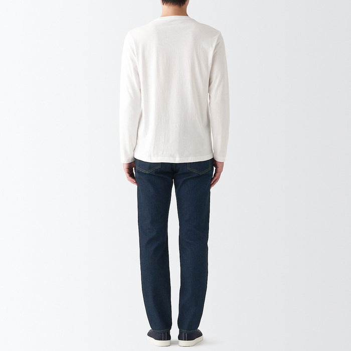 Jeans Muji Stretch Denim Slim Hombre Azul Marino | VH7Y0Y33B
