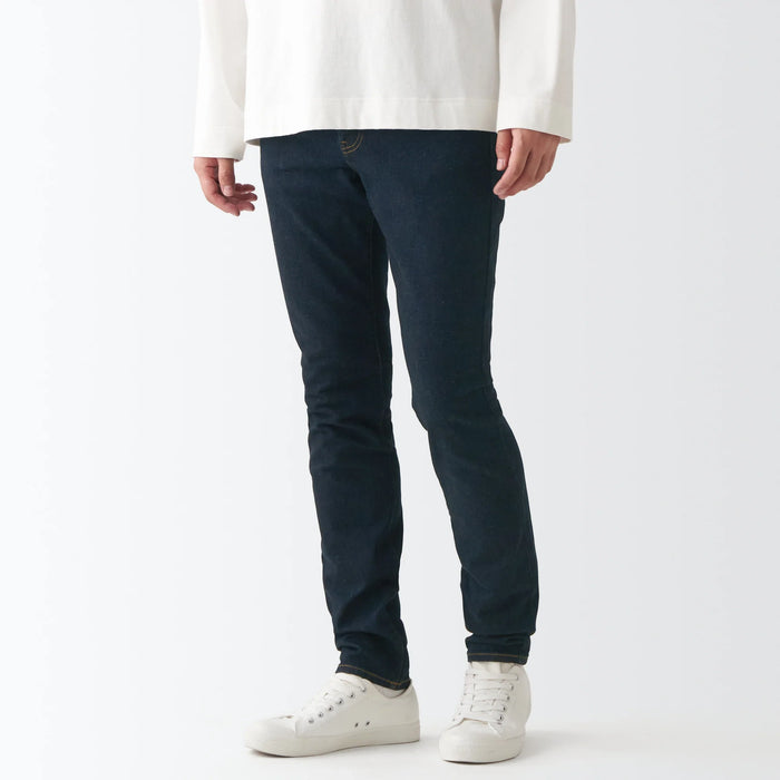 Jeans Muji Super Stretch Denim Skinny Hombre Azul Marino | PW0U1N46I