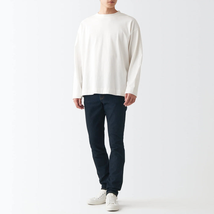 Jeans Muji Super Stretch Denim Skinny Mujer Azul Marino | WE4P9K56I