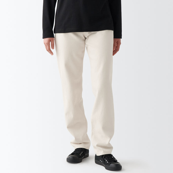 Jeans Muji WoDenim Regular Hombre Blancas | IS0B2N00V