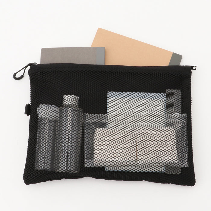 Neceser De Baño Muji Double Fastener Hombre Negras | JE3M6L01H