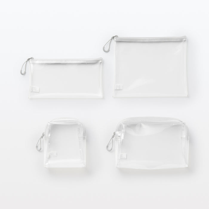 Neceser De Baño Muji TPU Clear Hombre Blancas | CL4A8V37H