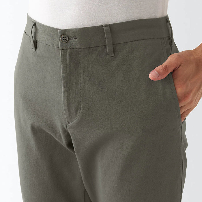Pantalon Muji 4-Way Stretch Chino Slim Inseam Mujer Gris | XV4T1B13L