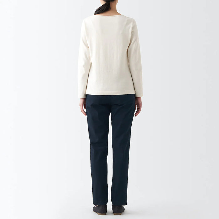 Pantalon Muji 4-Way Stretch Chino Slim Tapered Mujer Azul Marino | ZC6K9A86C