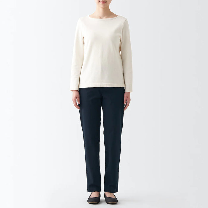 Pantalon Muji 4-Way Stretch Chino Slim Tapered Mujer Azul Marino | ZC6K9A86C