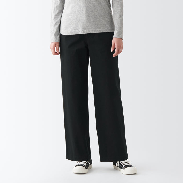 Pantalon Muji 4-Way Stretch Chino Wide Mujer Negras | CU6H4M28X