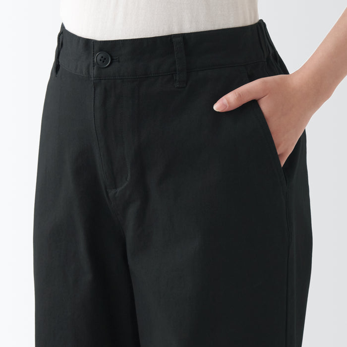 Pantalon Muji 4-Way Stretch Chino Wide Mujer Negras | CU6H4M28X
