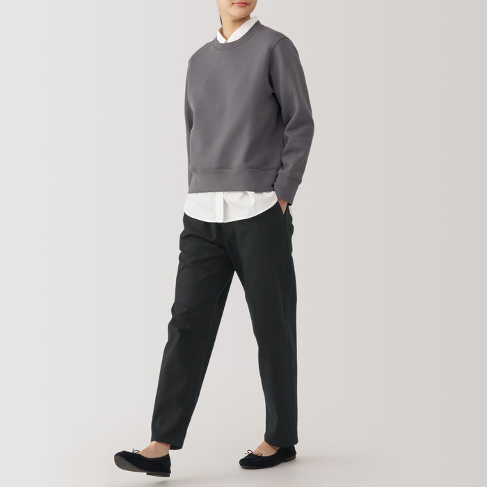 Pantalon Muji Washed Denim Easy Tapered Mujer Negras | PL6Z5G34S
