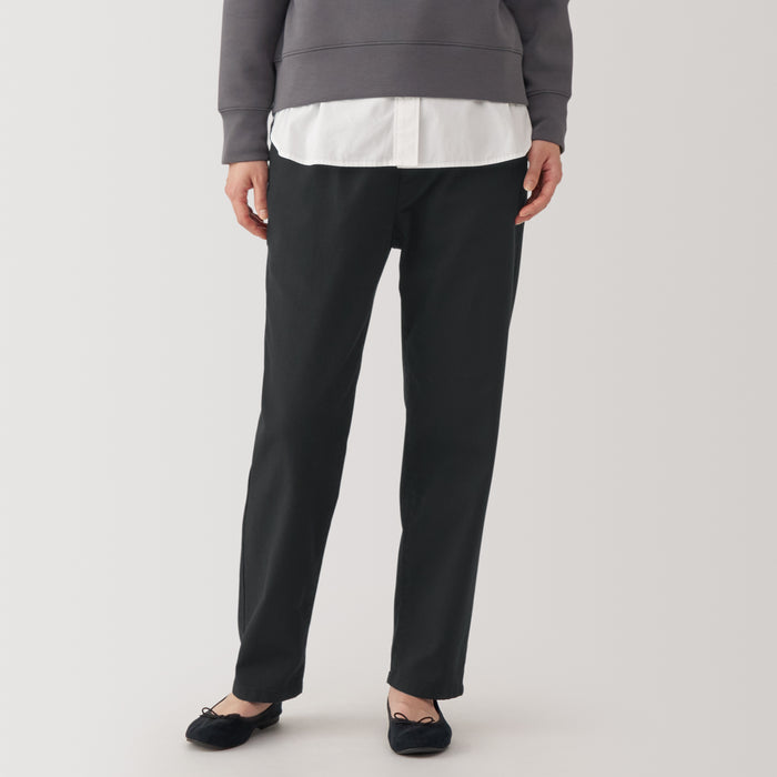 Pantalon Muji Washed Denim Easy Tapered Mujer Negras | PL6Z5G34S