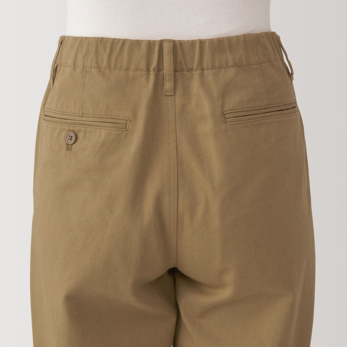 Pantalon Muji WoSlub Yarn Chino Darted Wide Hombre Marrones | FR2P0E49Y