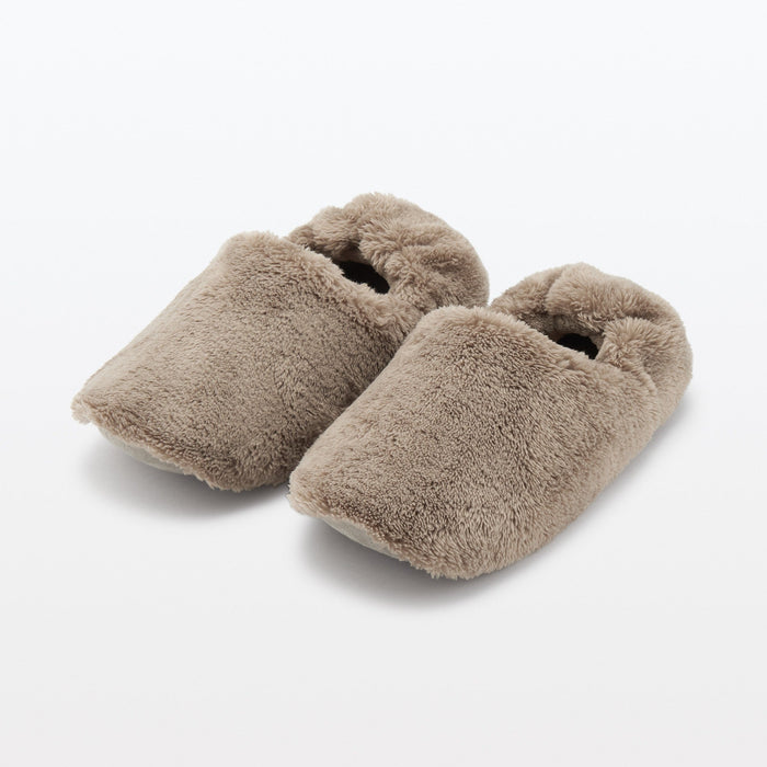 Pantuflas Muji Warm Fiber Room Mujer Beige | PZ7K0S59N