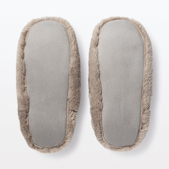 Pantuflas Muji Warm Fiber Room Mujer Beige | PZ7K0S59N