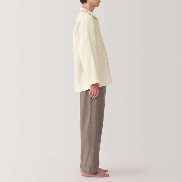Pijama Muji Flannel Skipper Mujer Blancas | IF8R9P49W
