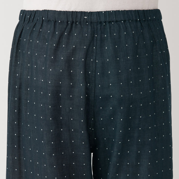 Pijama Muji Side Seamless Double Gauze Hombre Negras | BJ3F5P31E