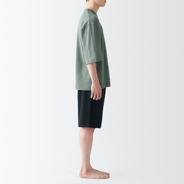 Pijama Muji Sweatshirt Short Sleeve Loungewear Mujer Verde | BB7A9M17K