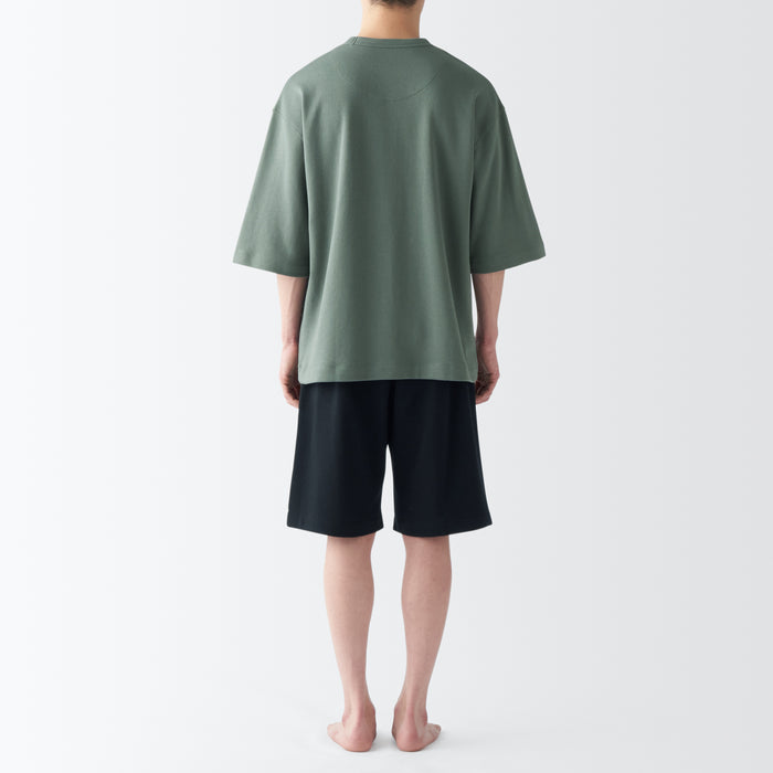 Pijama Muji Sweatshirt Short Sleeve Loungewear Mujer Verde | BB7A9M17K