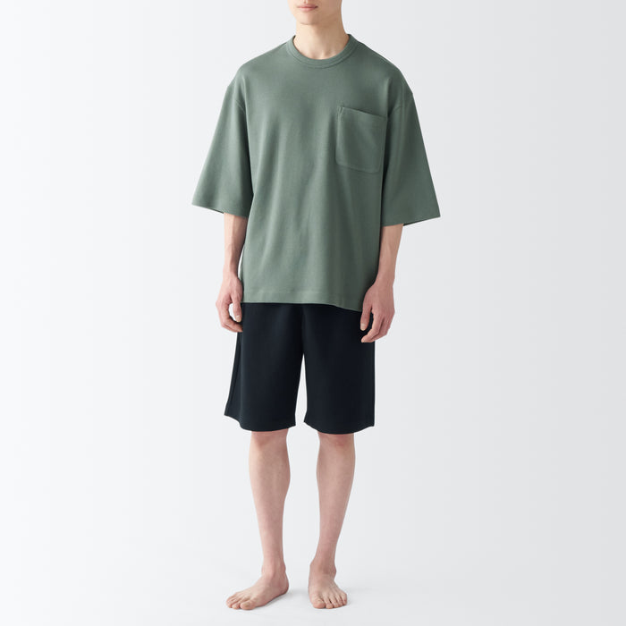 Pijama Muji Sweatshirt Short Sleeve Loungewear Mujer Verde | BB7A9M17K