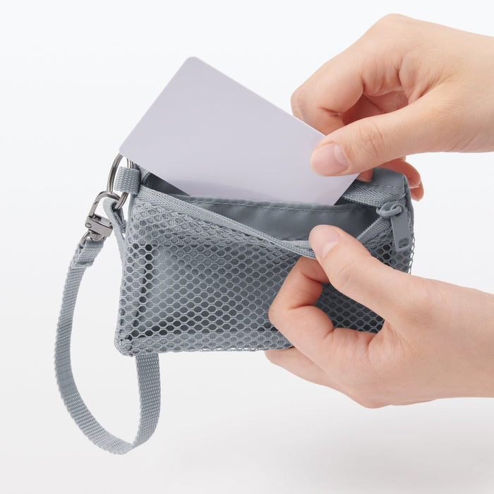 Porta Tarjeta Muji Polyester Mujer Gris | QU3J8K93N