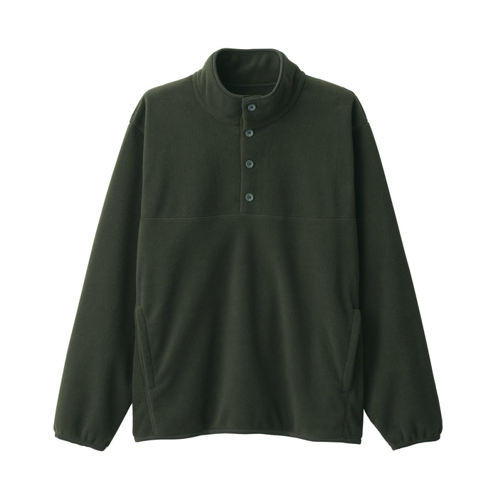 Pullover Muji Recyclable Fleece Hombre Verde | TJ0S2H70O