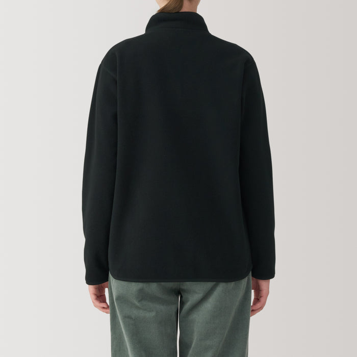 Pullover Muji Recyclable Fleece Mujer Negras | UW6K8A05L