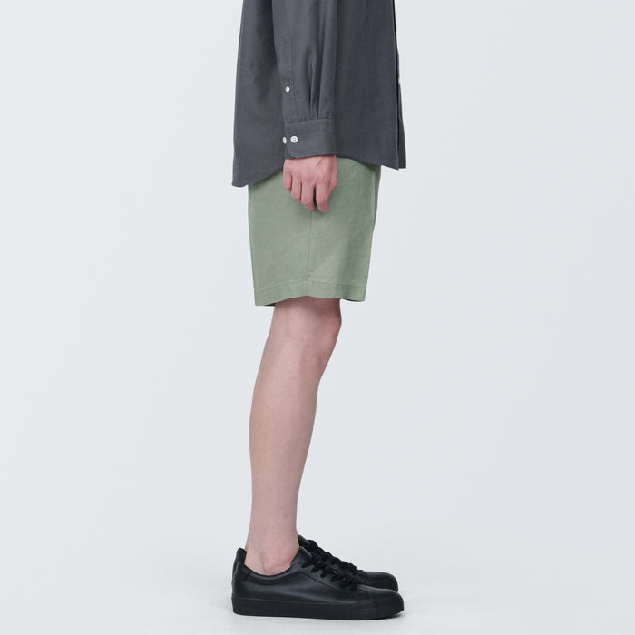 Short Muji Hemp Blend Hombre Verde | UG0Q7Q95P