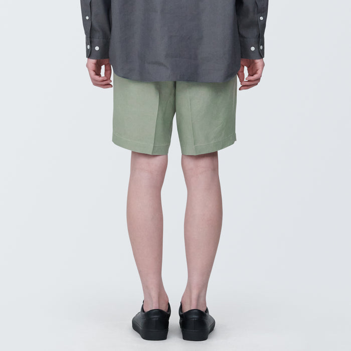 Short Muji Hemp Blend Hombre Verde | UG0Q7Q95P