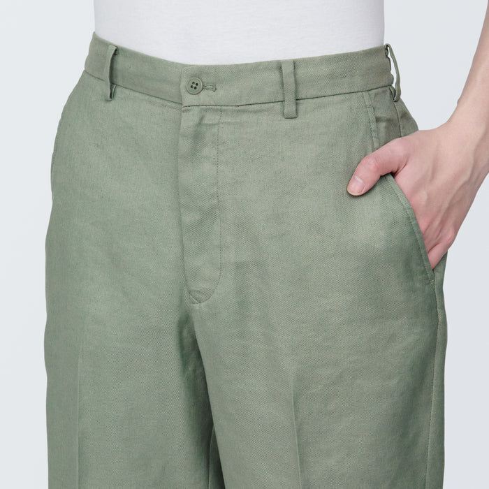 Short Muji Hemp Blend Hombre Verde | UG0Q7Q95P