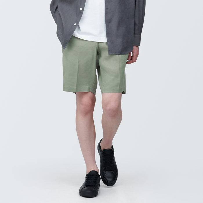 Short Muji Hemp Blend Hombre Verde | UG0Q7Q95P