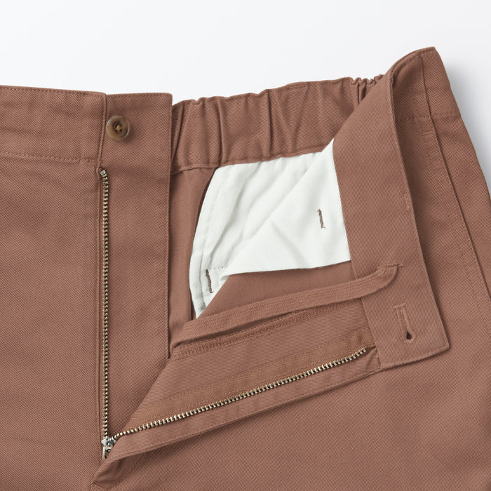 Short Muji Stretch Chino Mujer Rojas | YB9T5L10X
