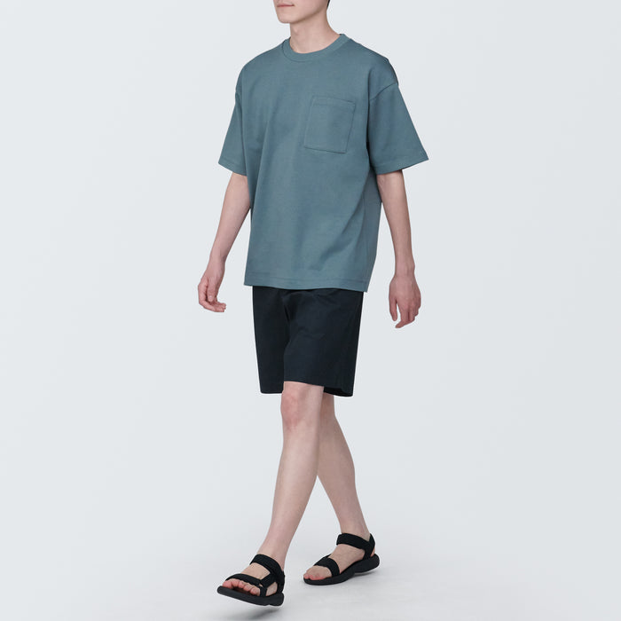 Short Muji Washed Broad Easy Hombre Negras | GC9N1K23H