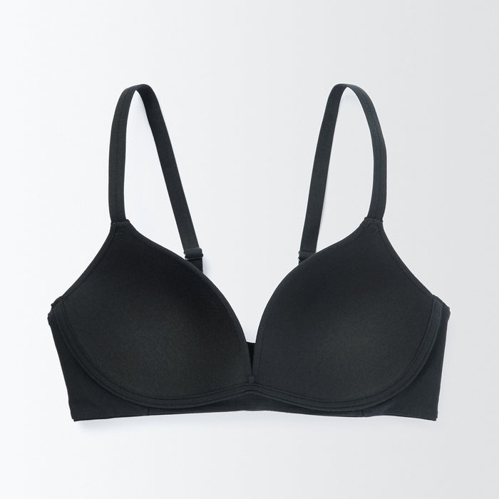 Sujetadores Muji Wireless Molded with No Hooks Mujer Negras | SF1R2Y44Z