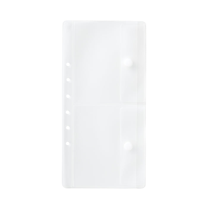 Titular Del Pasaporte Muji Clear Pocket Divider Refill Mujer Blancas | HQ5G6C58V