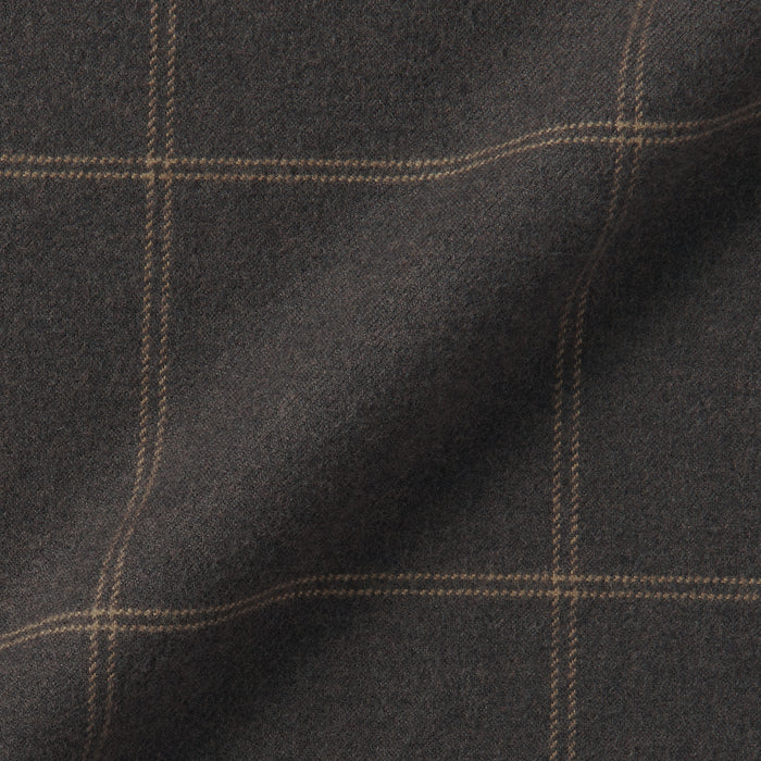 Vestido Muji Flannel Stand Collar Long Sleeve Patterned Mujer Negras | TS0I0O24A